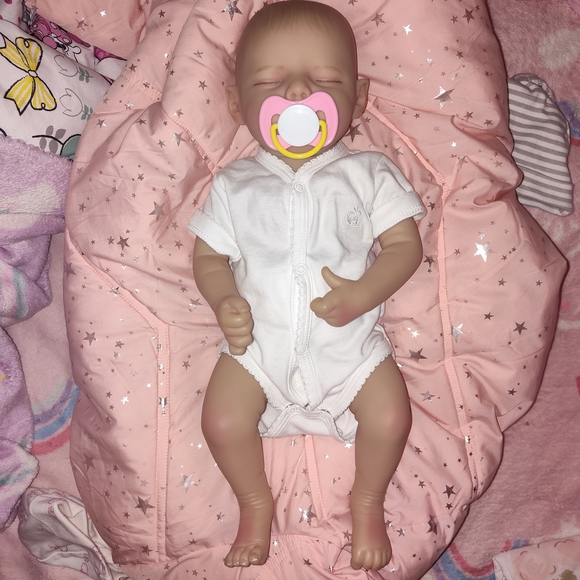 Reborn Baby Doll with Pink Accessories - Picture 12 of 12